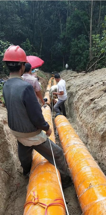 云南龍陵溫泉水輸送項目